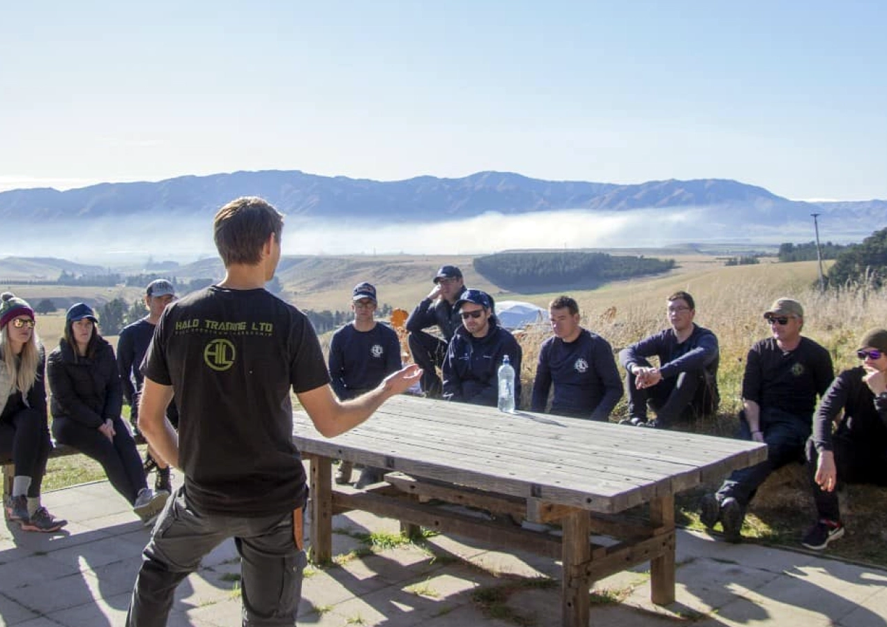 Halo training outdoors